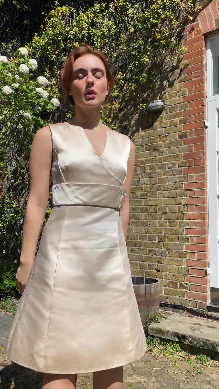 Cream occasion discount dress