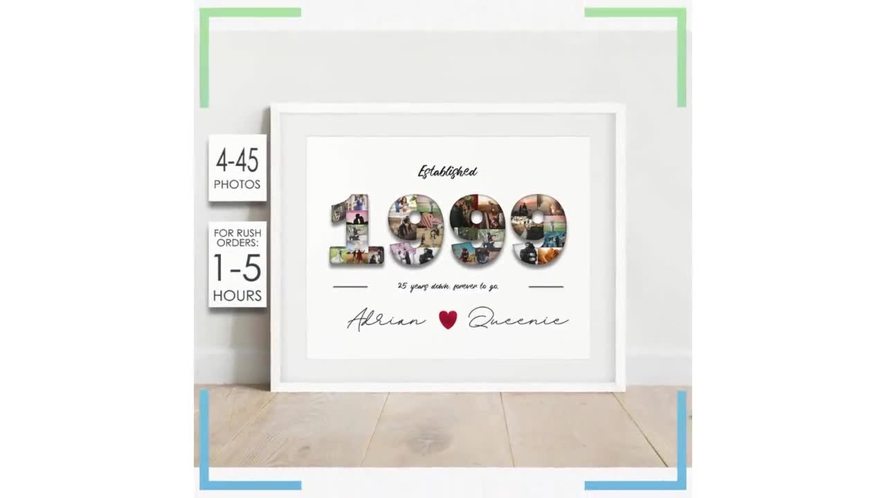25th Anniversary Gifts | Silver Wedding Anniversary | 365Canvas