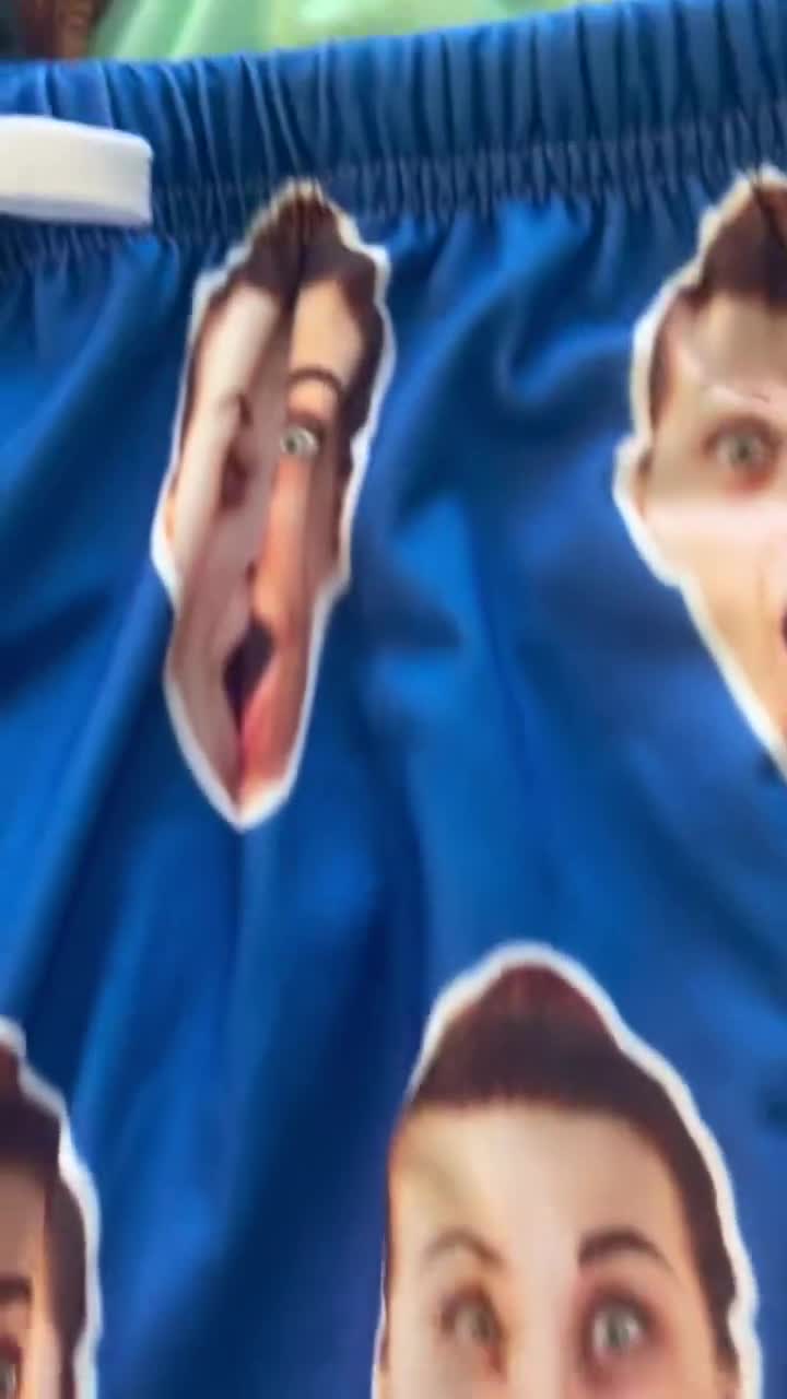 Custom Face Pajama Pants, Personalized Photo Pjs, Christmas Gift for Family video poster