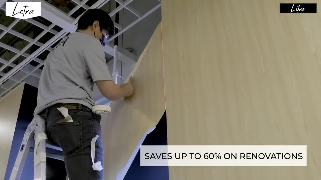 Livelynine foil worktop kitchen wood look light 40CMx5M