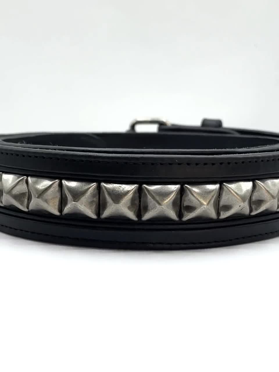 Made in USA ピラミッドスタッズ　鋲ベルト　パンクロック　レザー Made in USA ピラミッドスタッズ鋲ベルトパンクロックレザー