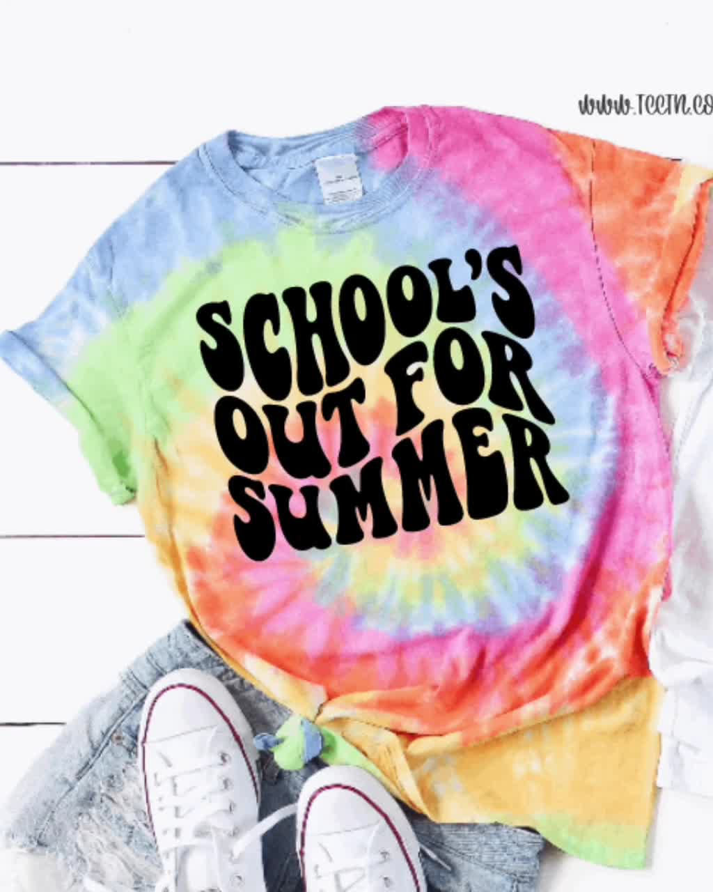 Tie Dye School's Out for the Summer Shirt Groovy Teacher - Etsy