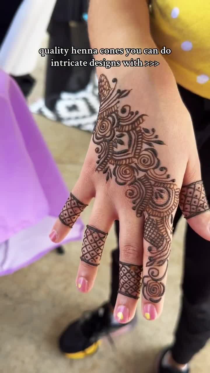 6 Jagua 4 Henna Cone Pack | Rich Red Henna Stain | Fresh, Natural