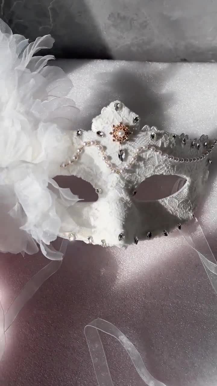 Maschera Bucktail Bianca Personalizzata Con Piume Da 3/4 Oz - Foto 9