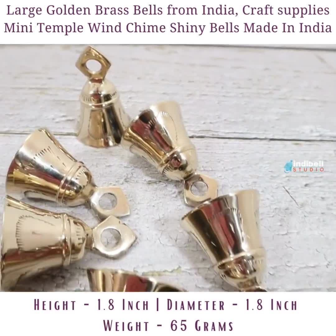 Solid Brass Bells for DIY Craft, Holiday Decor, Home Decor Bells –  IndiBellStudio