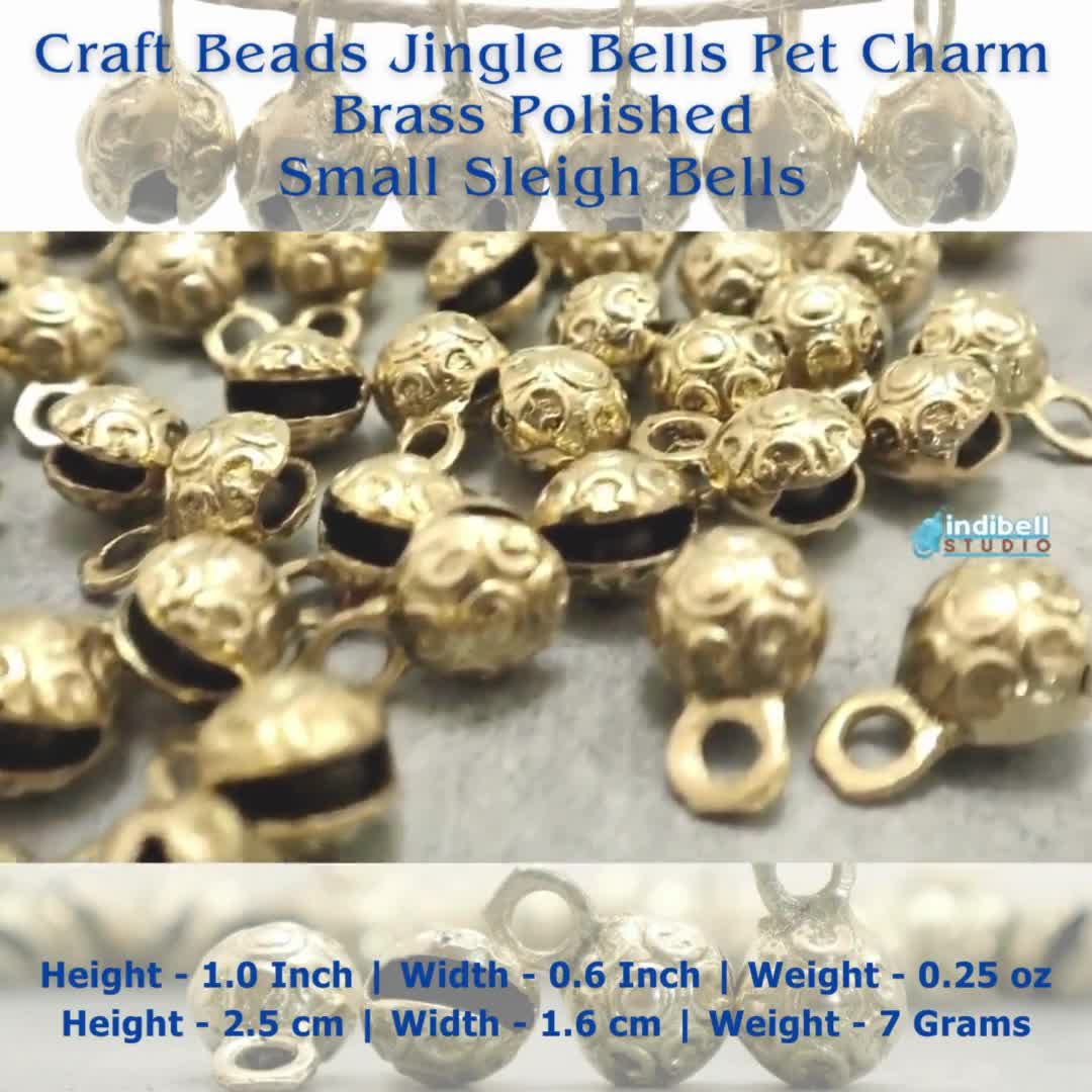 0.5 Inch 13mm Small Mini Craft Jingle Bells Charms 48 Pieces