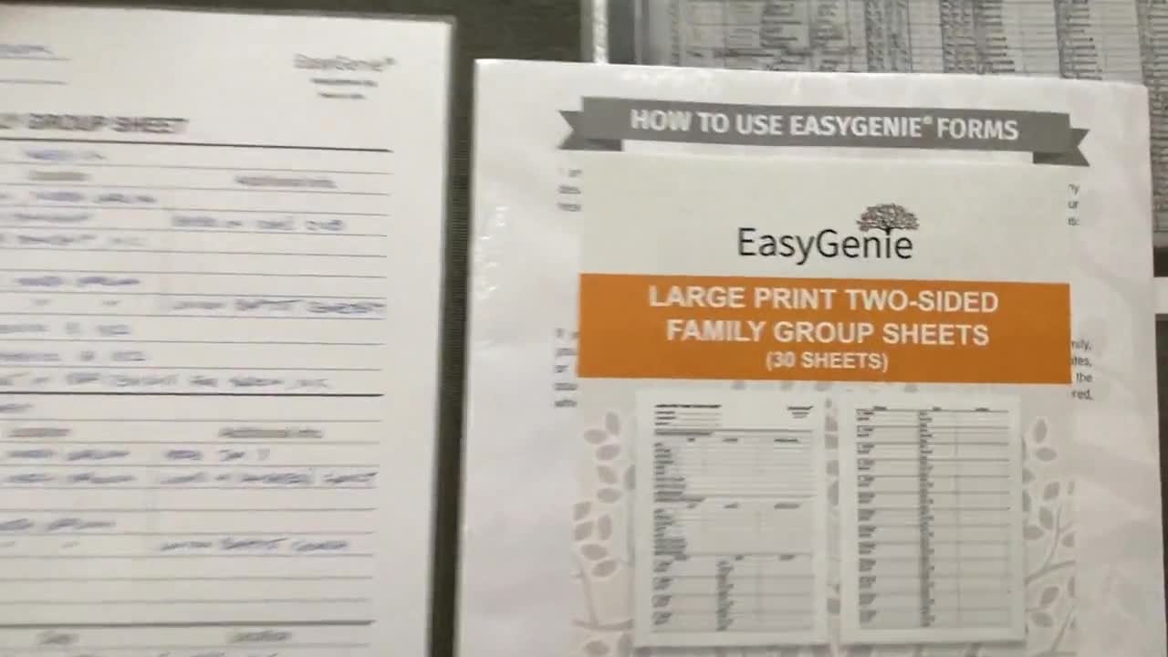 EasyGenie Large-Print Genealogy Charts & Forms Kit (30 sheets) –  AmericanAncestors.org
