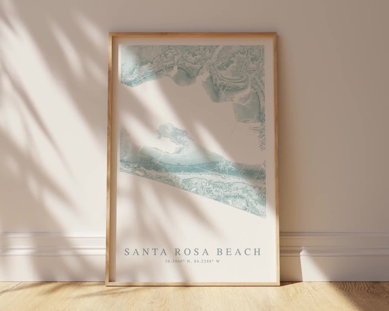 Map Santa Rosa Beach Fl 1986