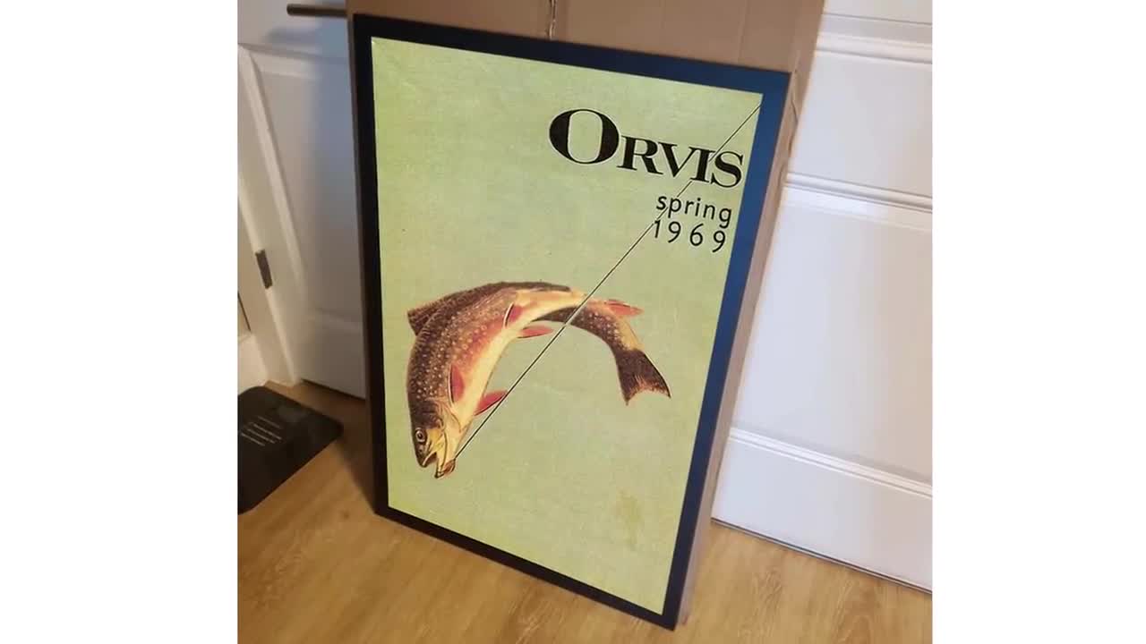 Orvis Catalog Cover Print Spring 1969 Trout Fishing Vintage
