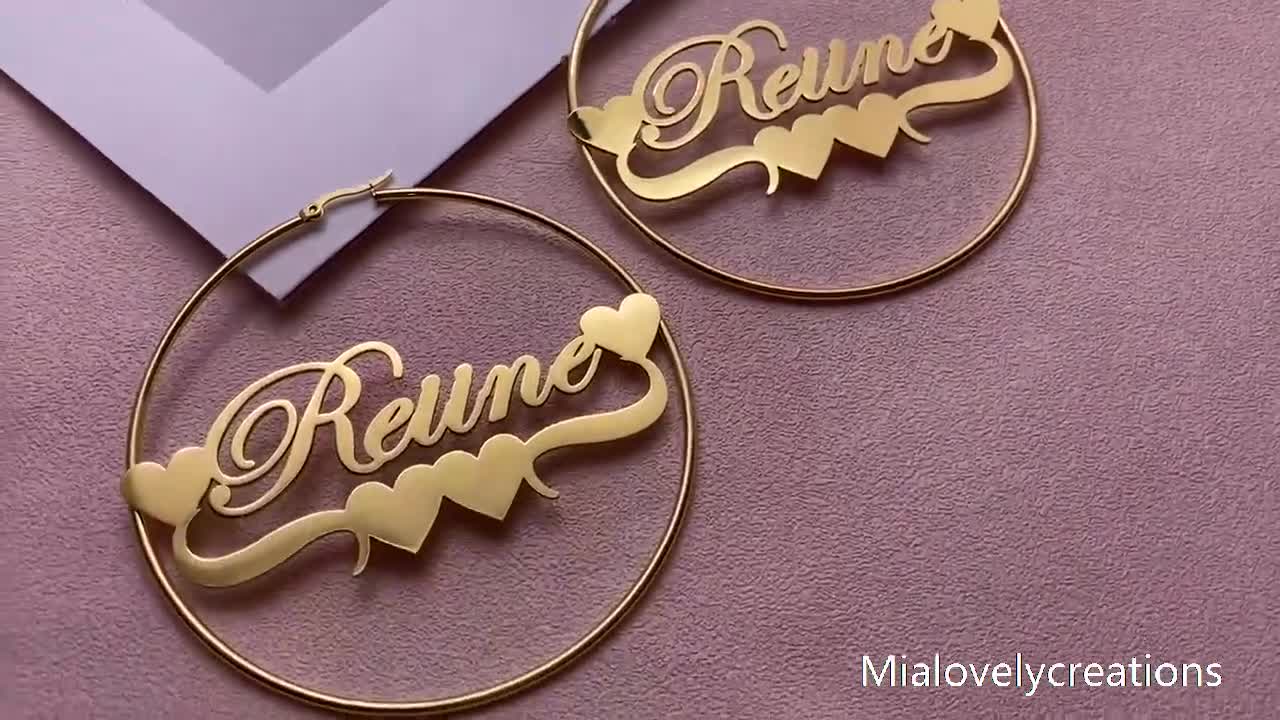 CUSTOM NAME EARRINGS | Ora Gift