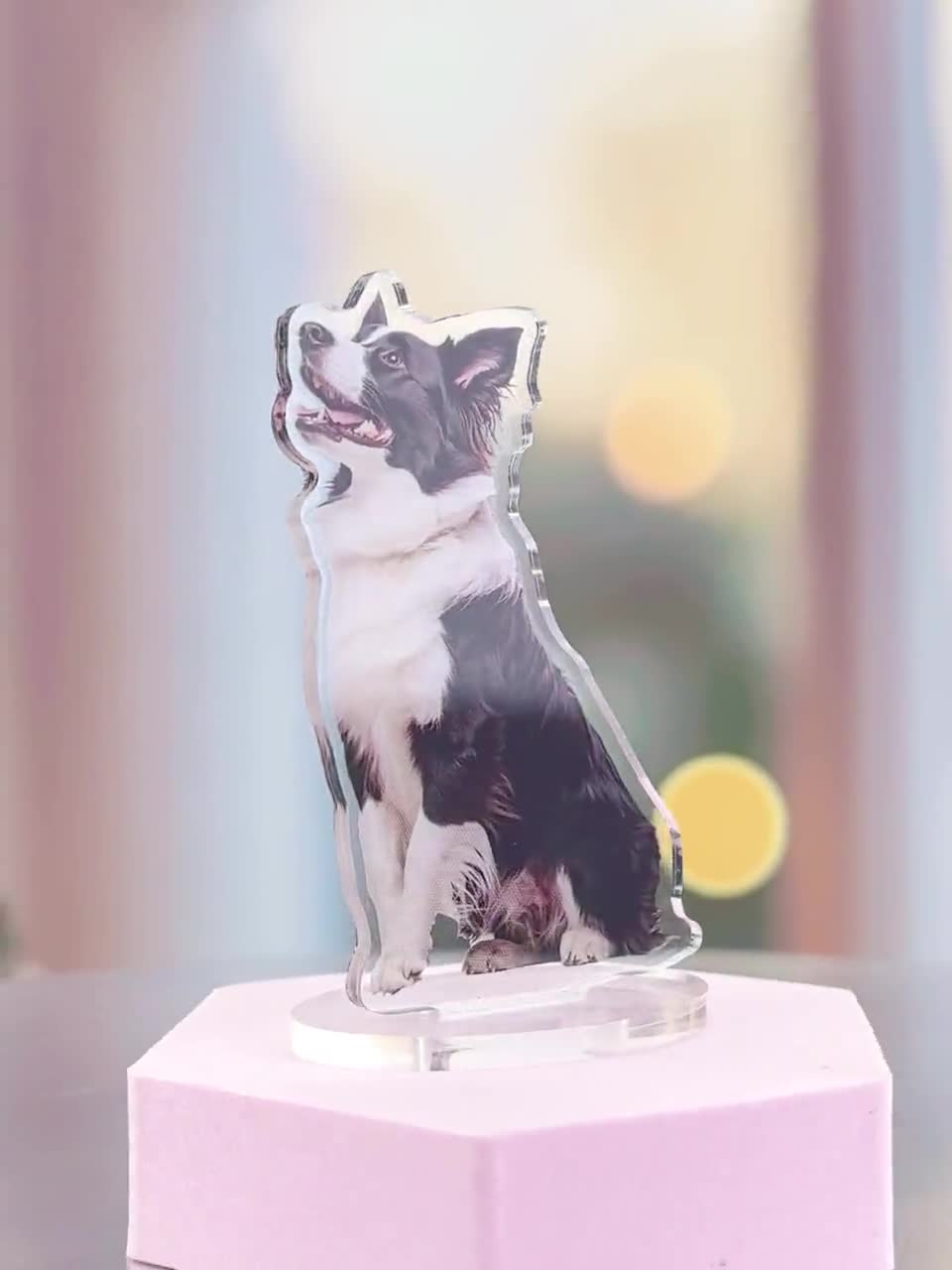 Custom Pet Photo Acrylic Standee, Personalized Dog Cat Portrait - Etsy