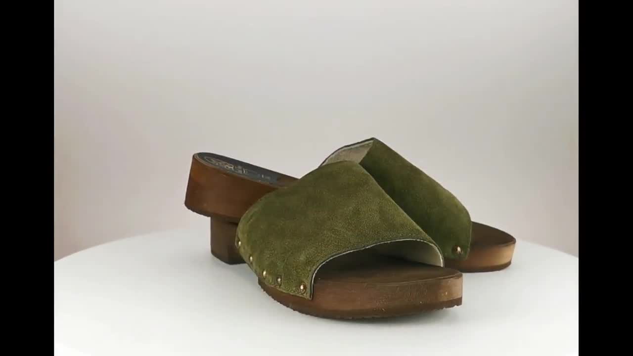 Nuevos Zuecos Suecos de Madera / Zuecos Naturales y Eco Hechos a Mano /  Mocasines para Hombre / Mulas de Cuero / Marrón / Tacón Alto / Árbol de  Tendencia -  México