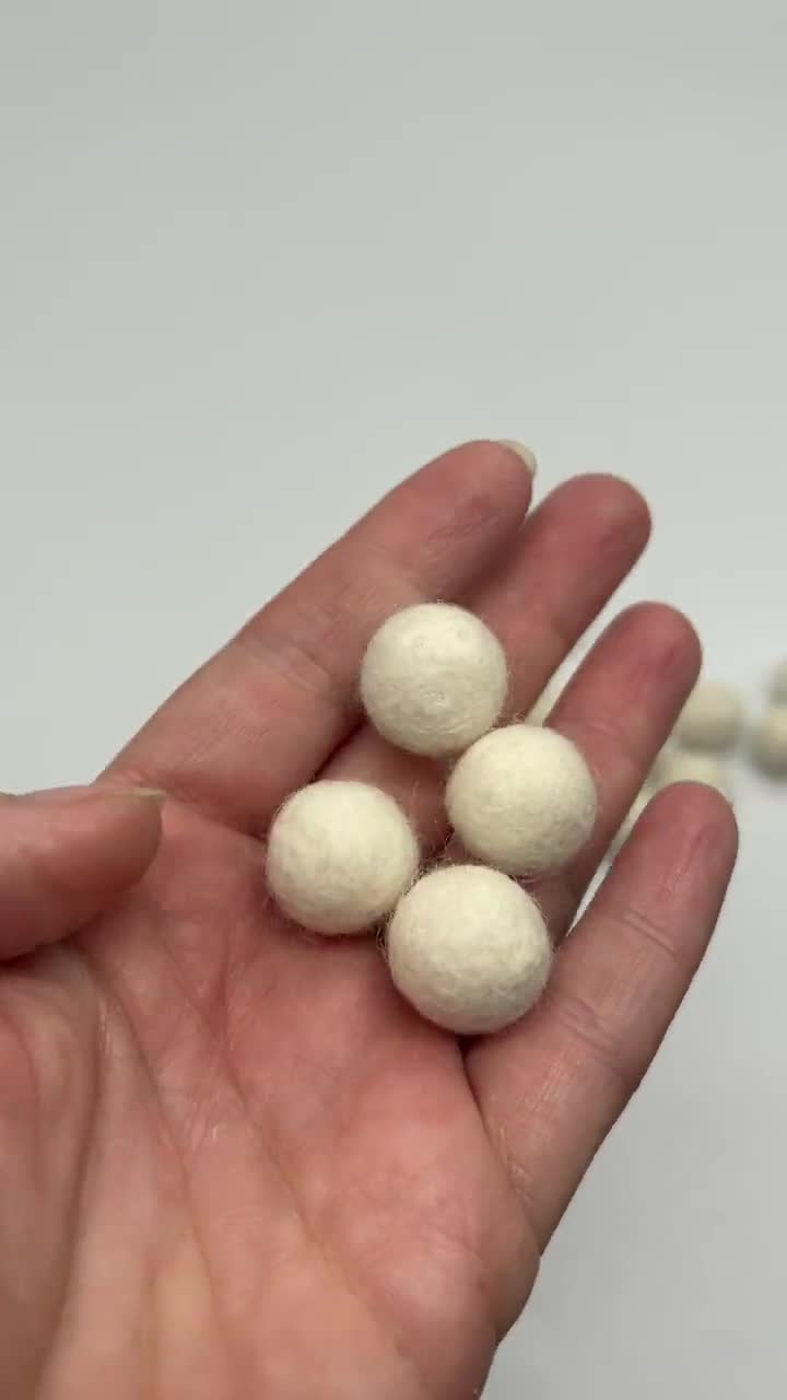 Pompon In Feltro Da 2 Cm X 5 Colori Misti. Lana. Colorati. Multicolore. Perline Fai Da Te Per Bambini. Materiali. - Italia - Foto 7