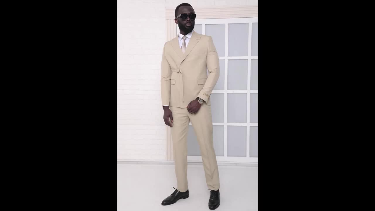 BEIGE SUIT, TWO Piece Suit, Revamp Your Outfits With This Two