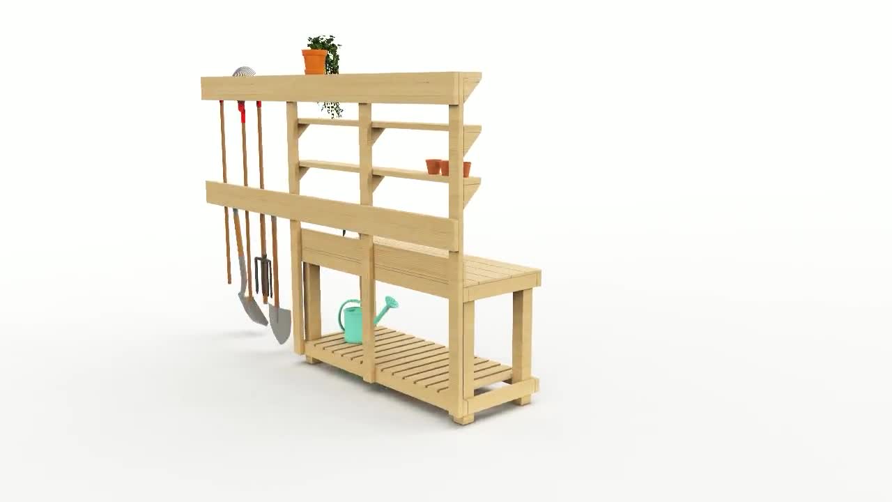 Planos para banco de macetas / Planos para banco de macetas DIY / Fácil de  hacer y descarga instantánea en PDF, image size:1280x720