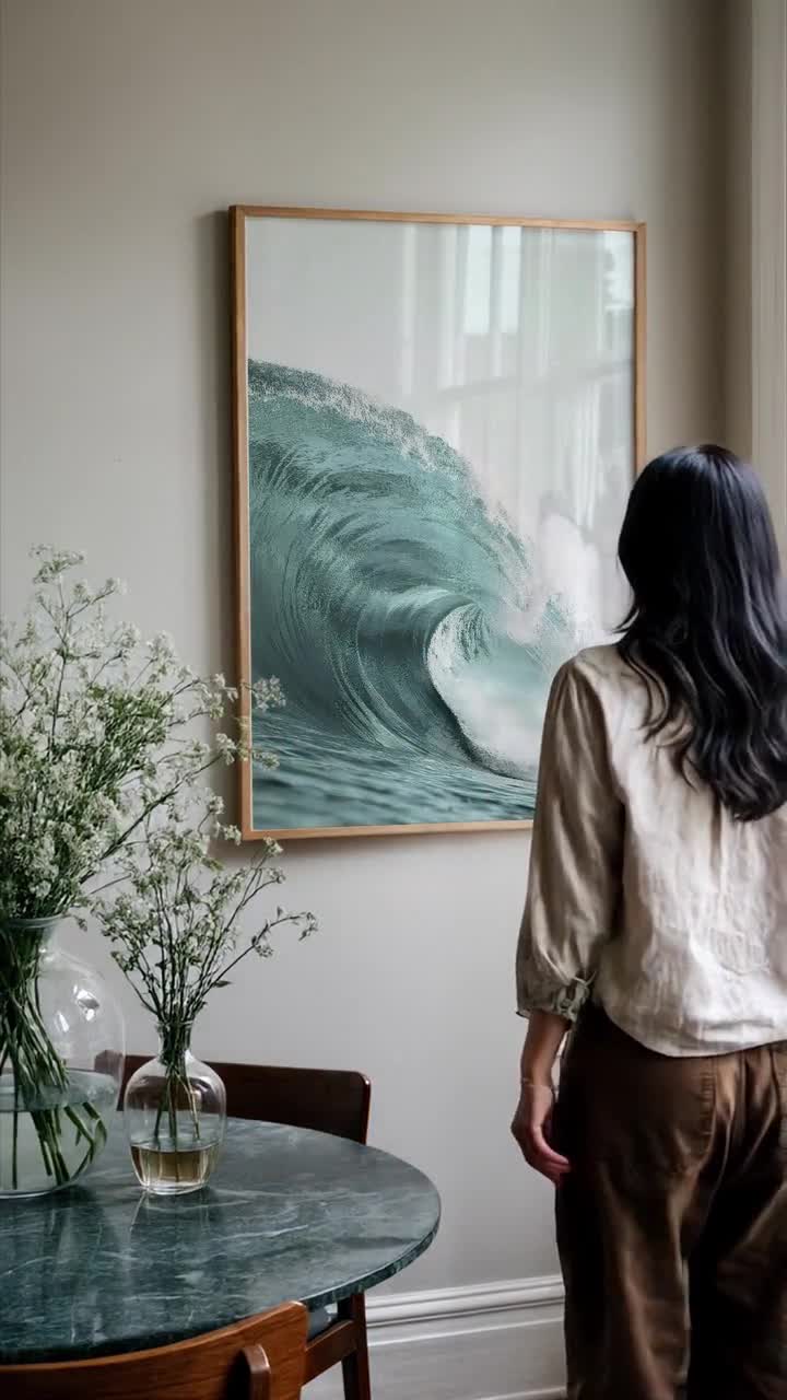 3 Piece Surfing Poster Set: Beachy Surfboard Wall Art (Digital Download) video poster