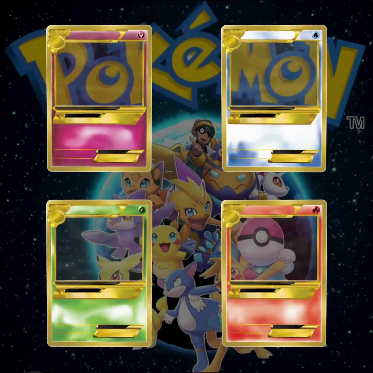 Customizable Pokemon Card Templates Pack - Distressed Design, Dgtal  download - 5x7 Digital Download - Create Your Own Personalized Card