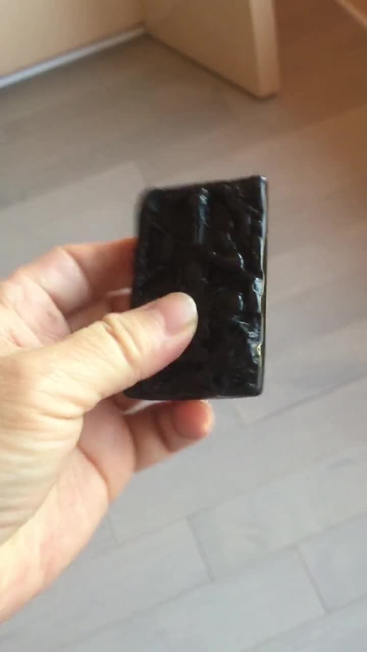 100% Natural Type A Dark Green Black Jadeite Jade(墨翠, Mocui) God