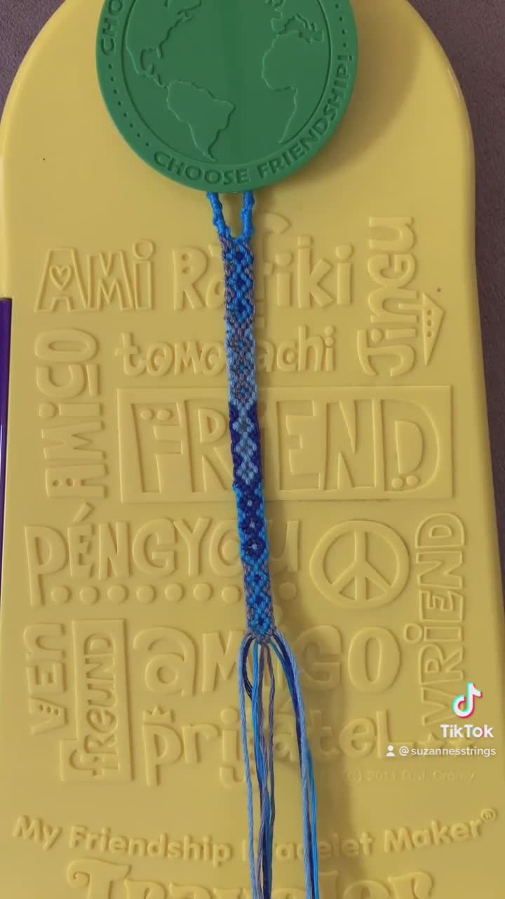 Pulseira da amizade com padrão de diamante fino personalizável - você escolhe as cores! - ONE BRACELET video poster