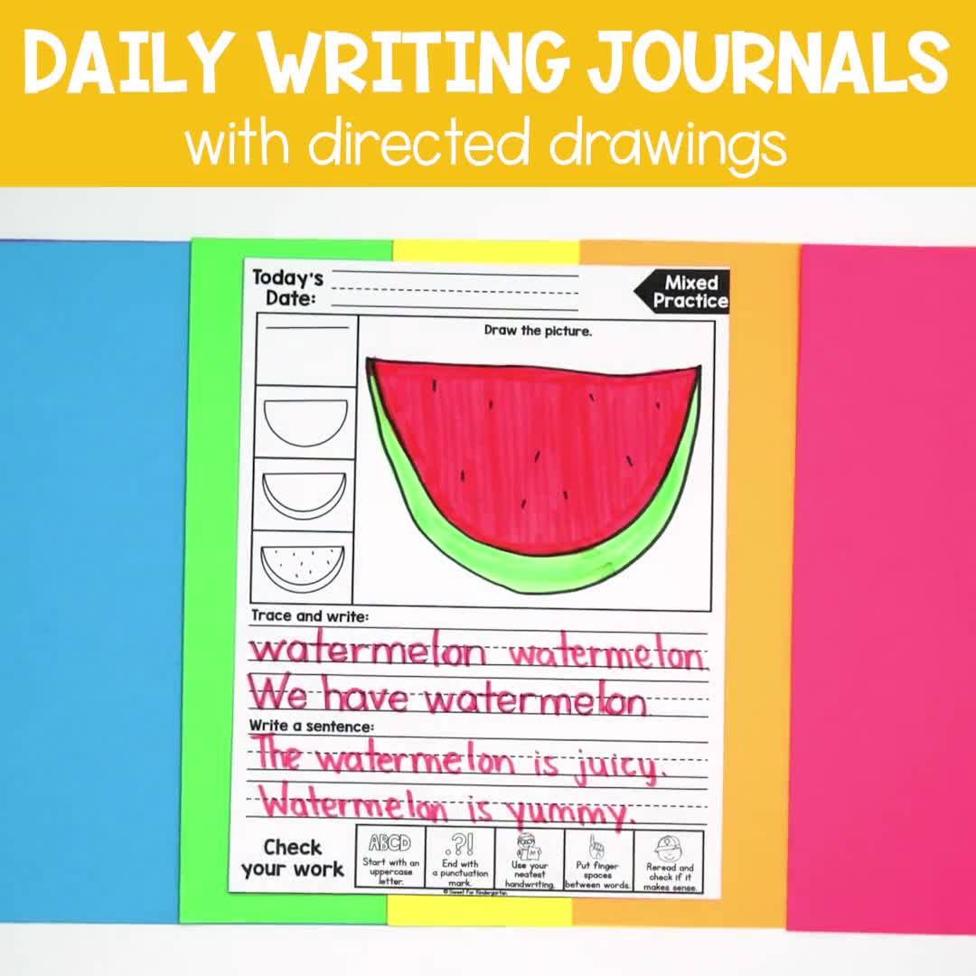 Primary Journal for Writing & Drawing for Kids. Kindergarten Journal -  Excello Global Brands