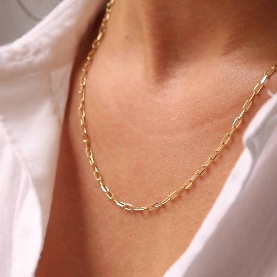 【在原 みゆ紀 着用】plllllleeeasse gold necklace 18K Blair Thick Gold Necklace - Maude