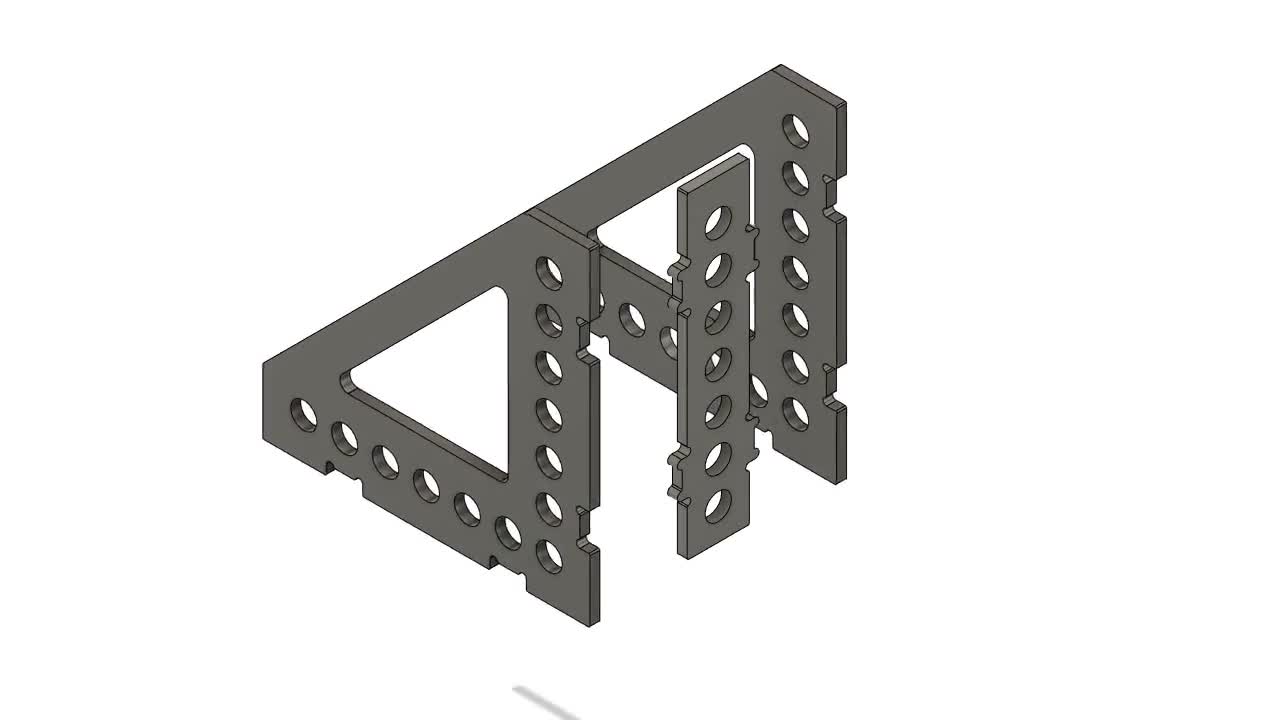 Welding Square 90 Degree 50 X 200 X 200 X 6mm DXF 