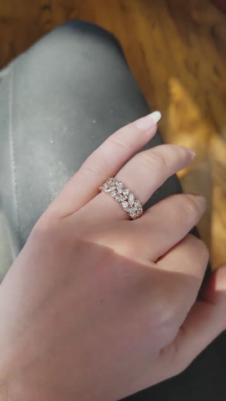 Anaya Diamond Ring, vine ring, heart ring - Sakcon Jewelers