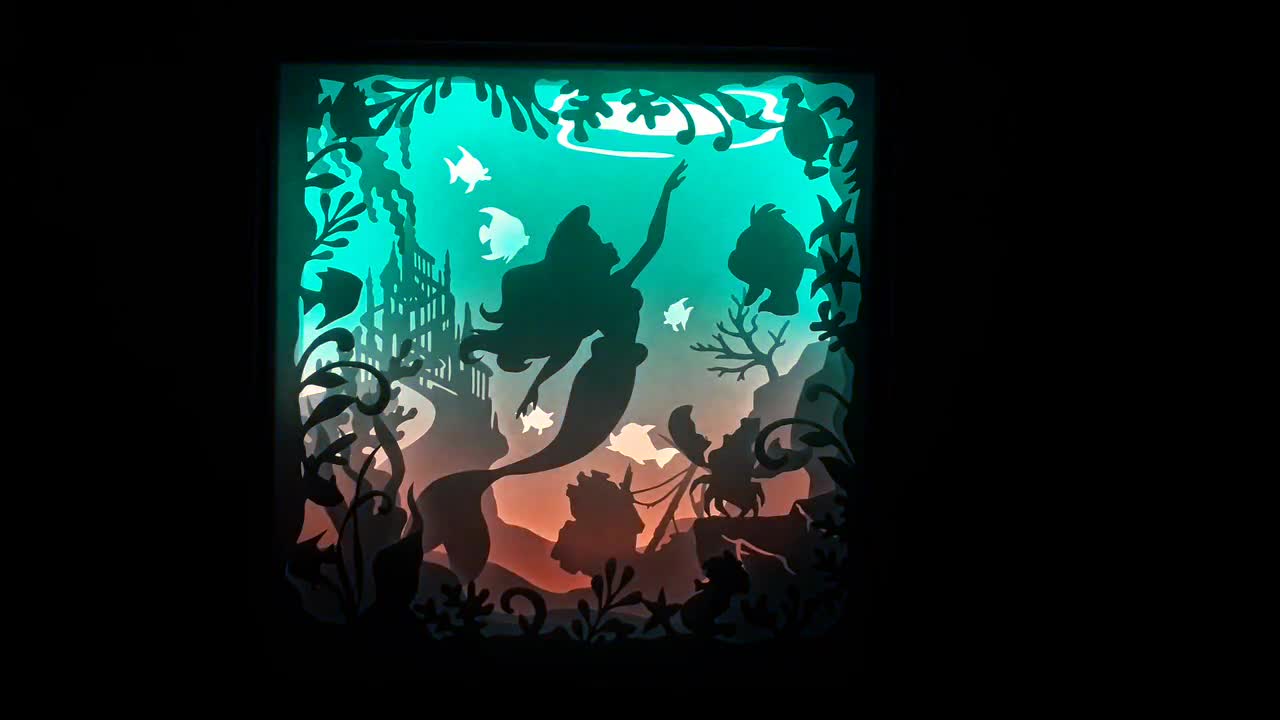 Papercut Light Boxes - Mermaid – VibesGenius