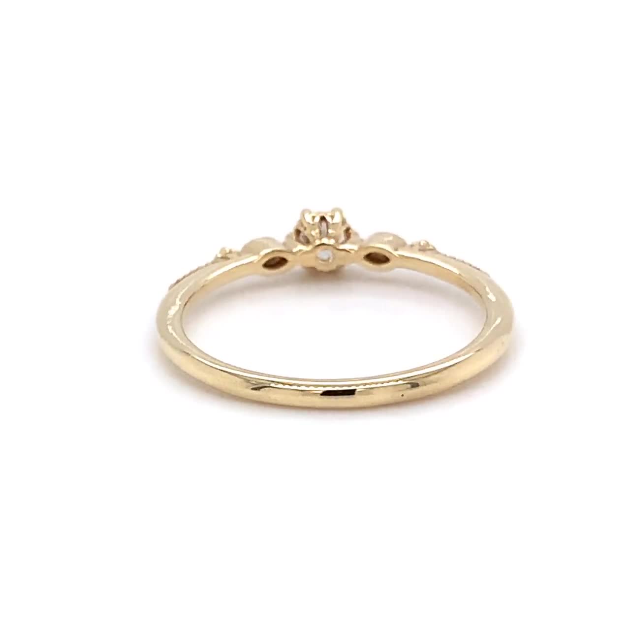 Simple Diamond Engagement Ring, Delicate Diamond Ring, Perfect Diamond Ring,  Real Diamond Ring, Three Stone Diamond R 303 WD - Etsy Singapore