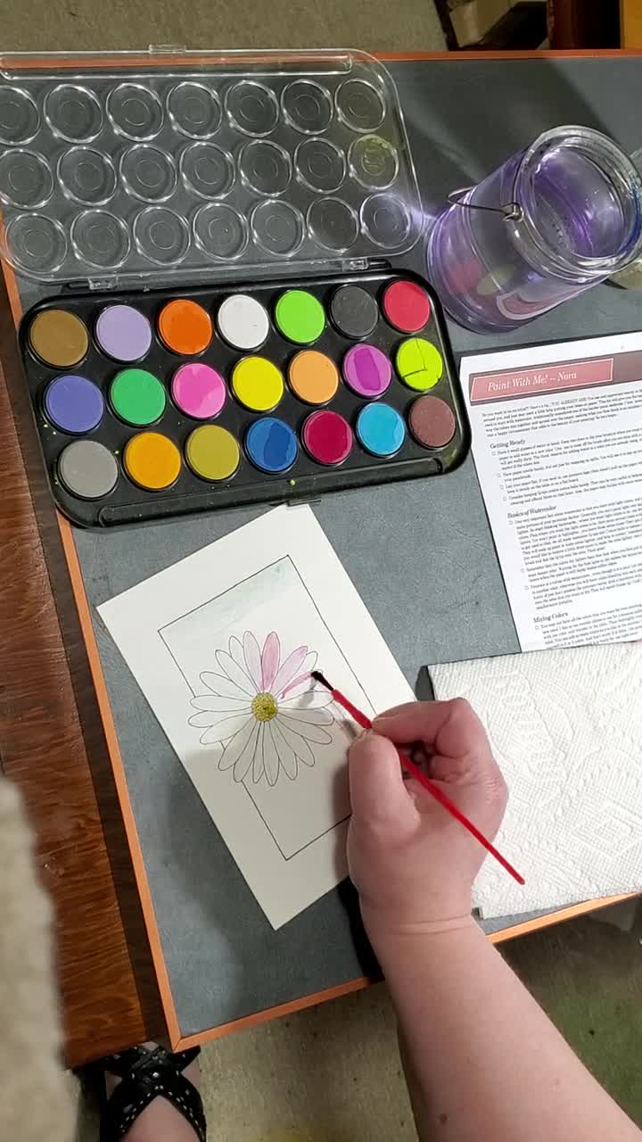 Watercolor Painting Kit, 3 Designs Included, Fall Theme, Florals, Dahlias,  for Adults, for Kids, Indoor Activity, Beginner Watercolor 