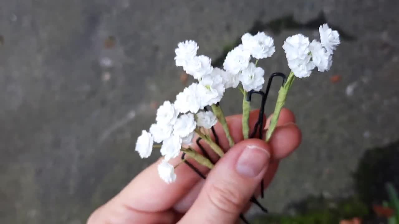 Navy Blue Wedding Bouquet, Navy Blue Baby's Breath Boutonnieres