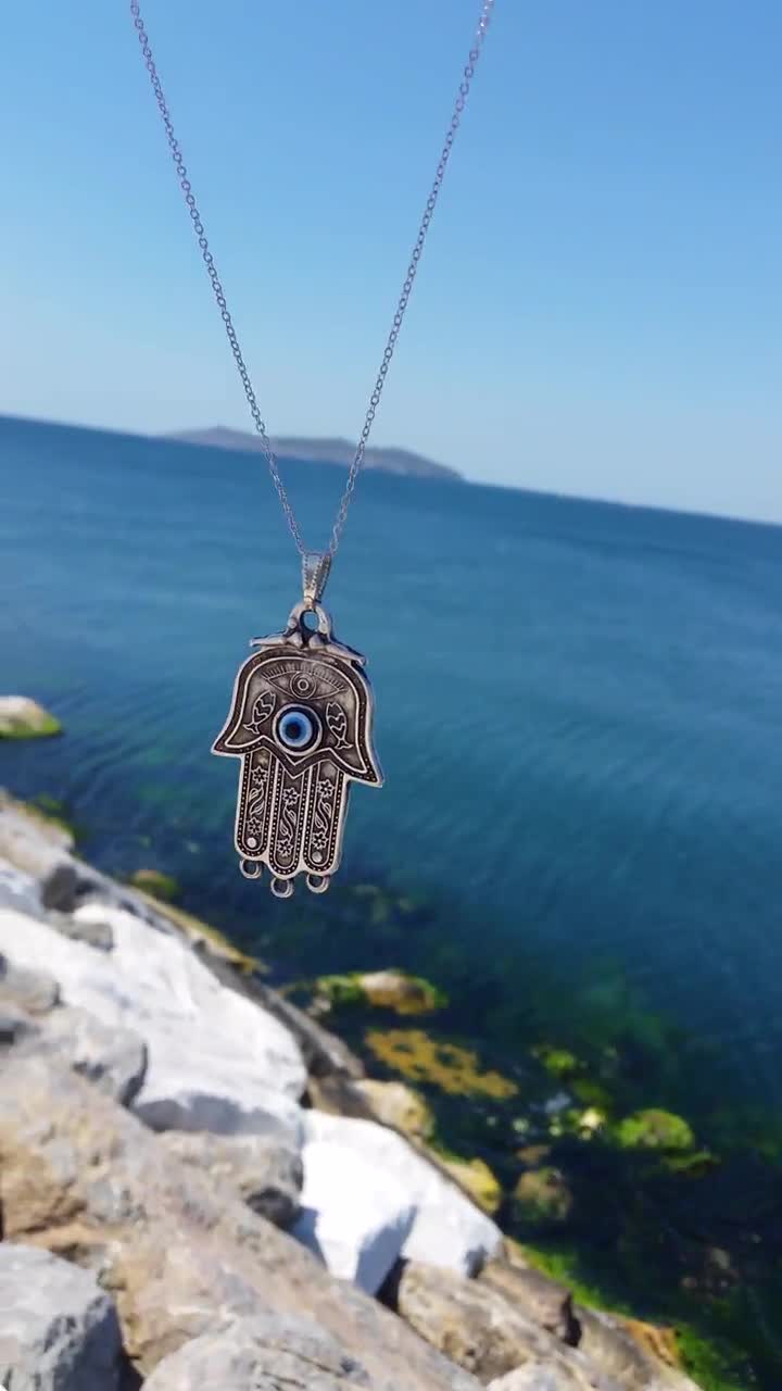 VONALA Collier Avec Pendentif Mauvais œil En Argent Sterling Pour Femme