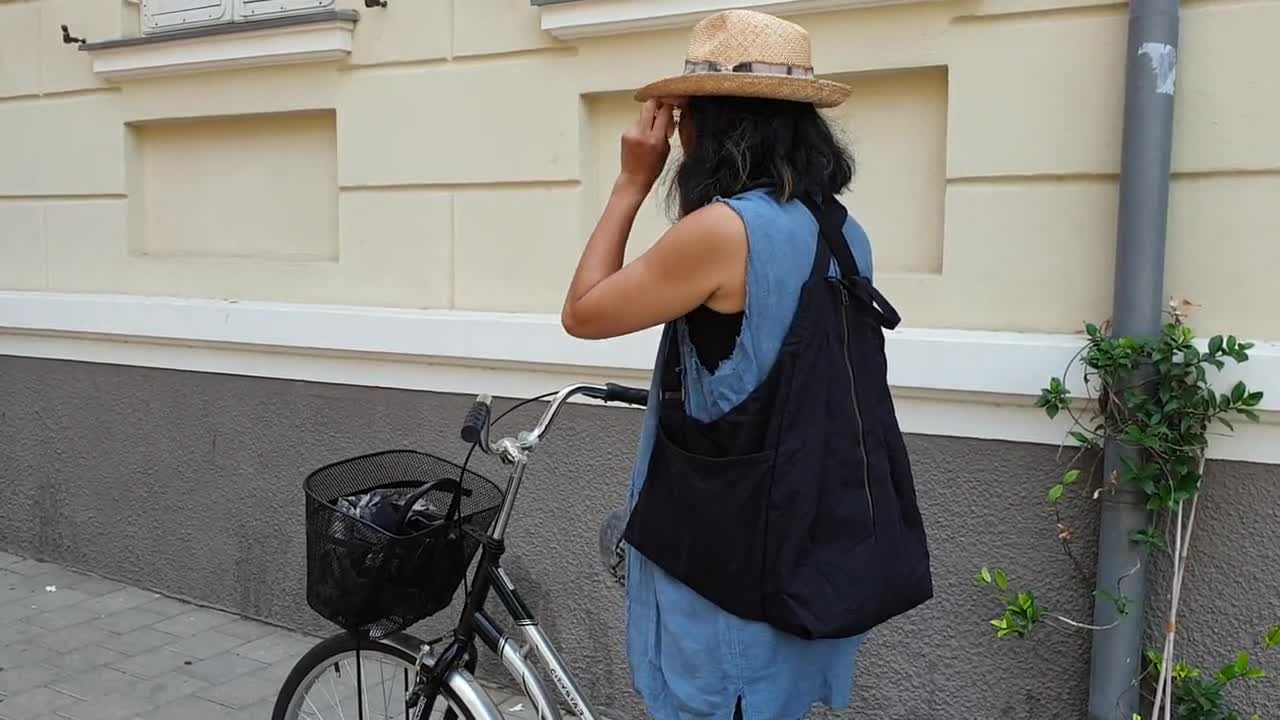 Straw Fedora Panama Hat: Womens Sun Hat with Shibori Silk Band video poster