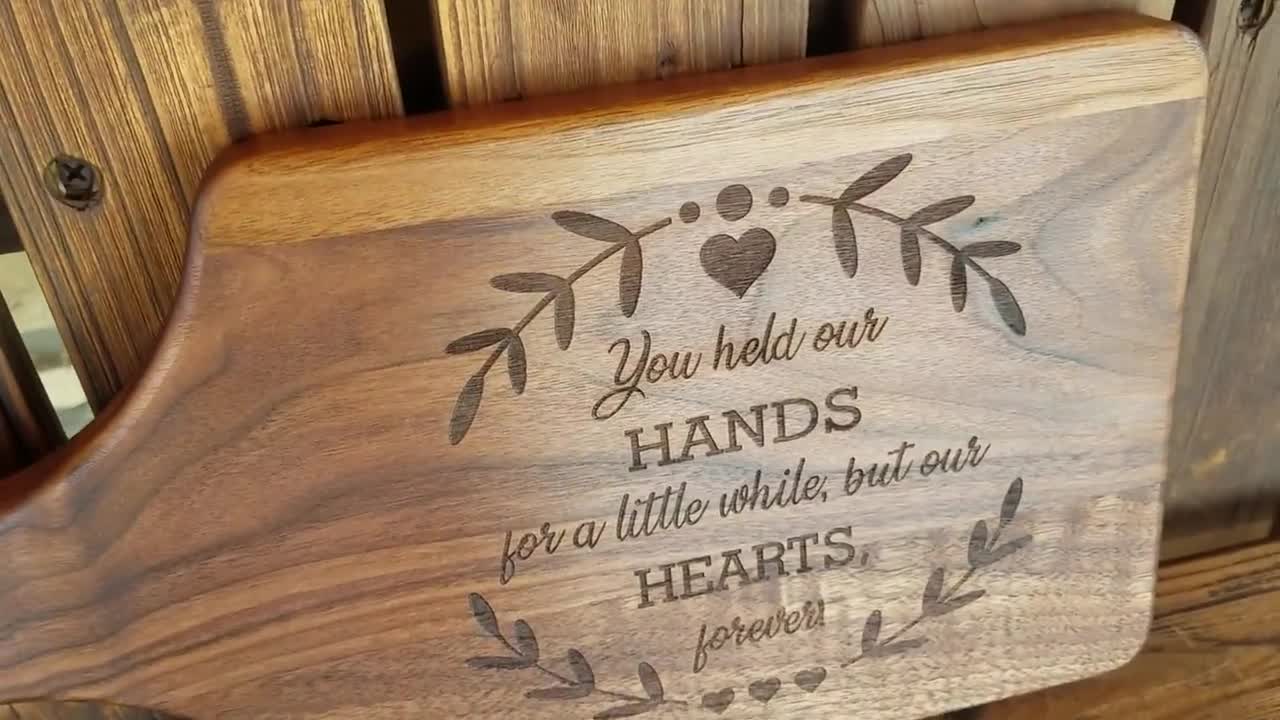 A Mother Holds Her Children's Hands, Personalized Cutting Board, Gift -  GoDuckee