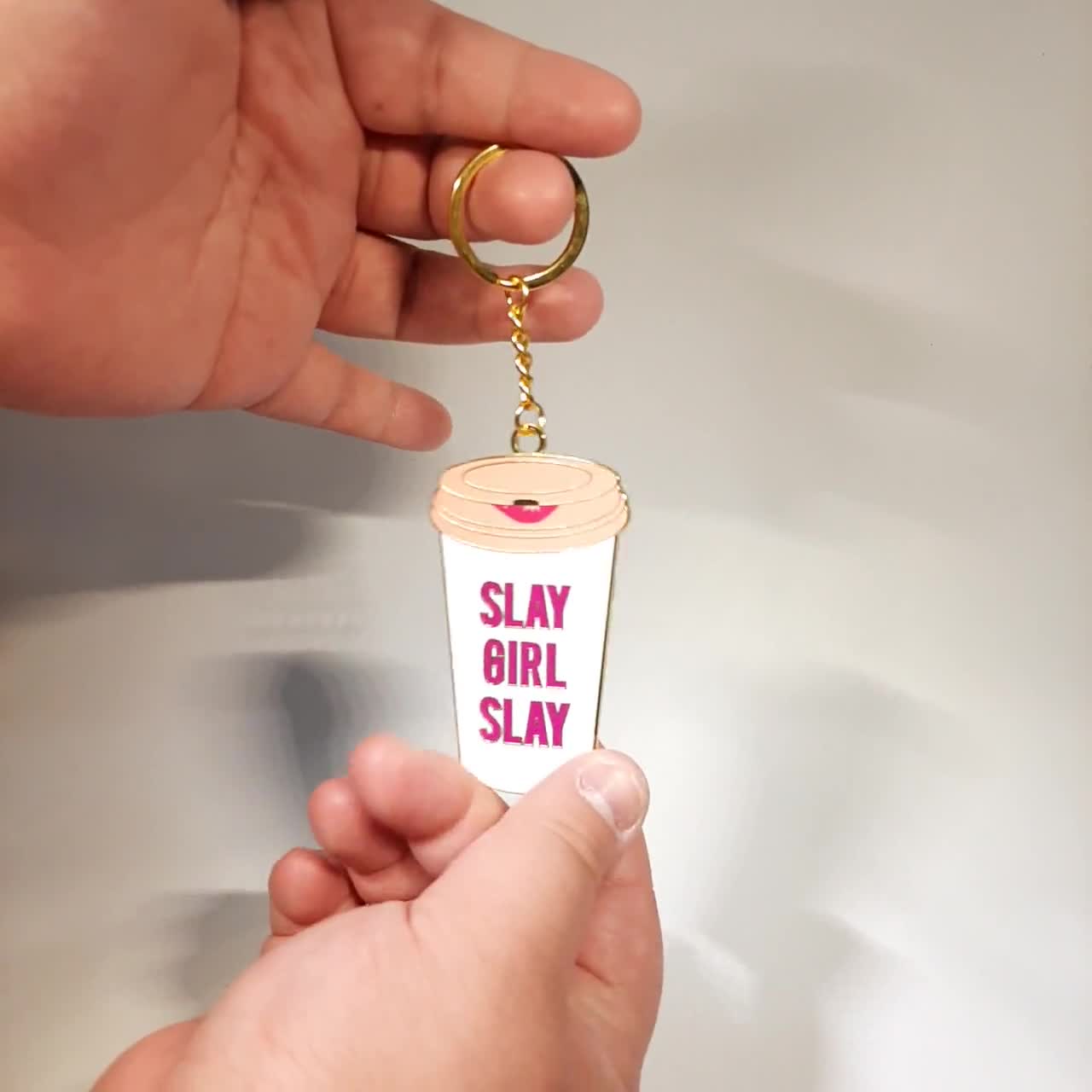 Effie's Paper Slay Girl Enamel Key Chain