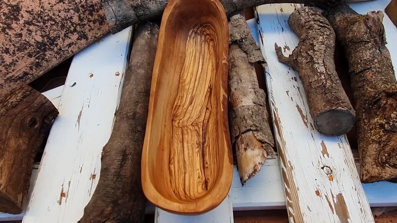 Cuencos - Objetos artesanales de madera de olivo - Arte Legno
