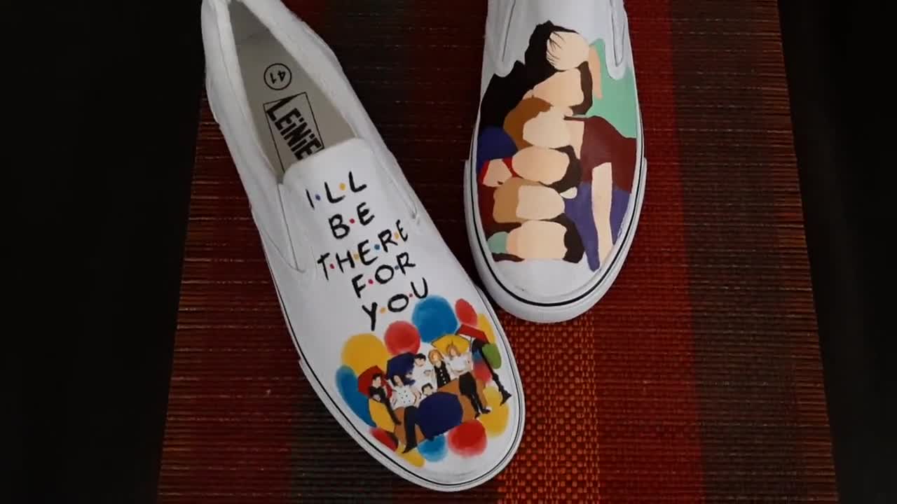 Friends TV Show Custom Vans for Best Friend Gifts Central Perk