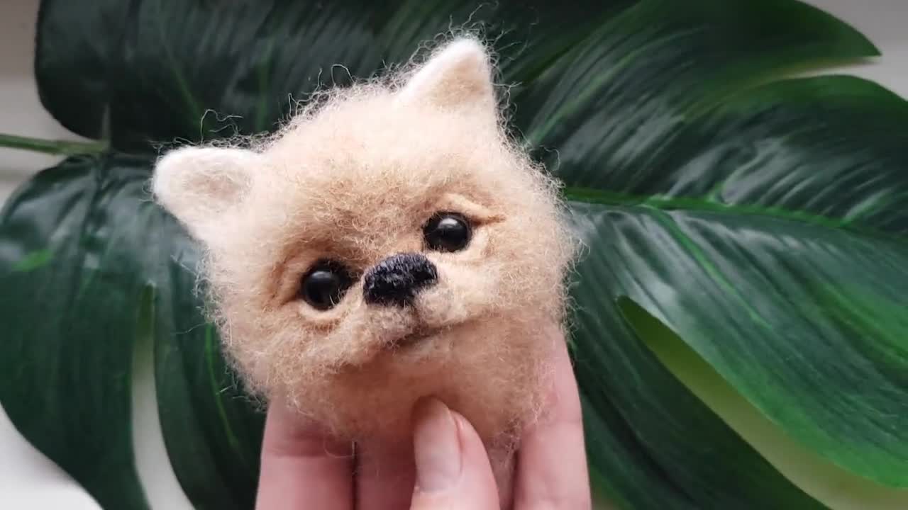 Selling Genuine Mink Fur Pomeranian Pup Brooch Pin