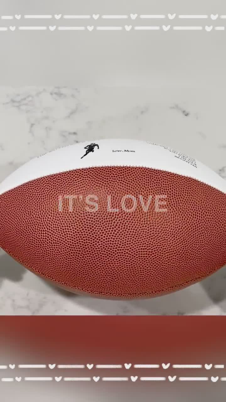 LOVEINHEART Best Gifts for Your Beloved Son Grandson Man's Sport Rugby  Customized American Football Ball Standard Game Training Ball