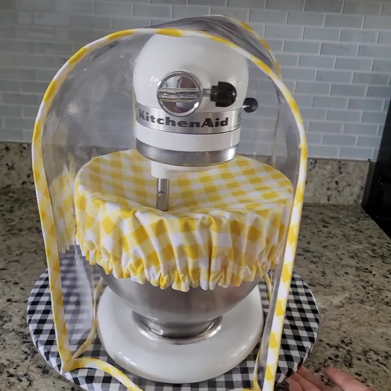 Appliance Decorative Cover Trimmed Clear Dust Cover Solid Black Grey Yellow  Red Pink Blue Brown Purple Stand Mixer Blender Instant Pot 