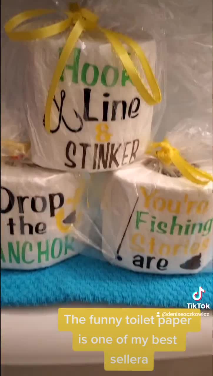 Fishing Funny Toilet Paper 