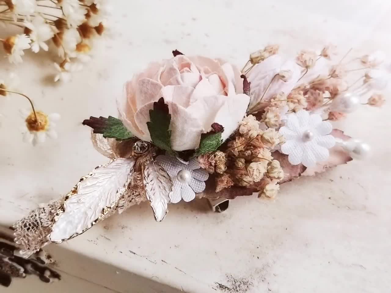 PATIKIL Rosenanstecker - 10er Set Hochzeitsanstecker In Gold