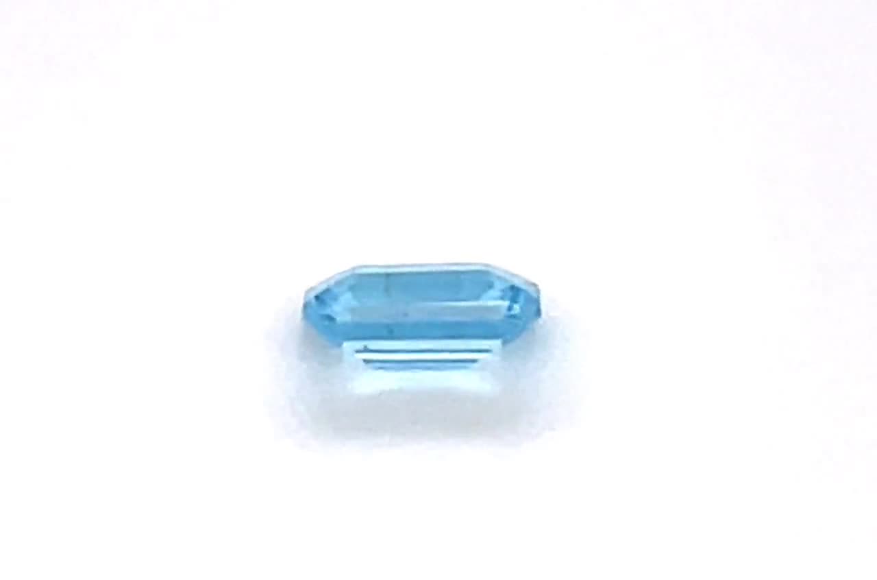 0.63ct Natural Topaz, Loose Gemstone, Light Aqua Blue Colour, Emerald  Baguette Cut, Bespoke Jewellery, Jewelry Gifts, November Birthstone