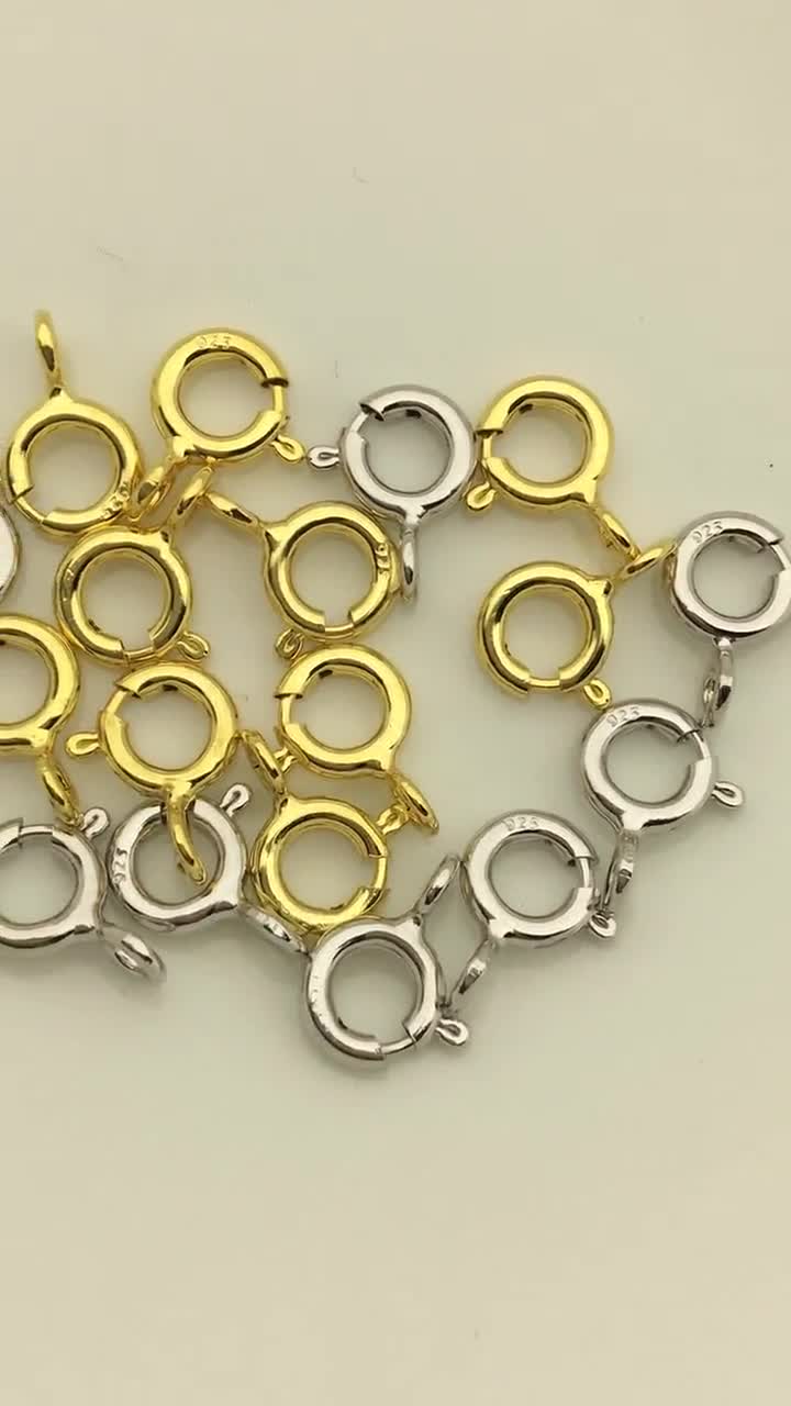 20PCS 11.5MM 18K Gold Color Silver Color Brass Round Circle Loop