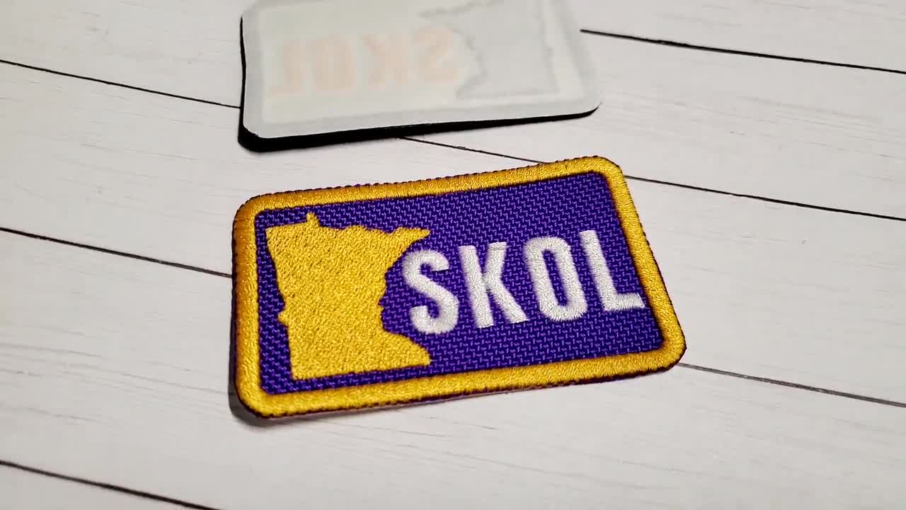 SKOL Minnesota Vikings 3 X 2 Patches Set of 3 1 Free State 