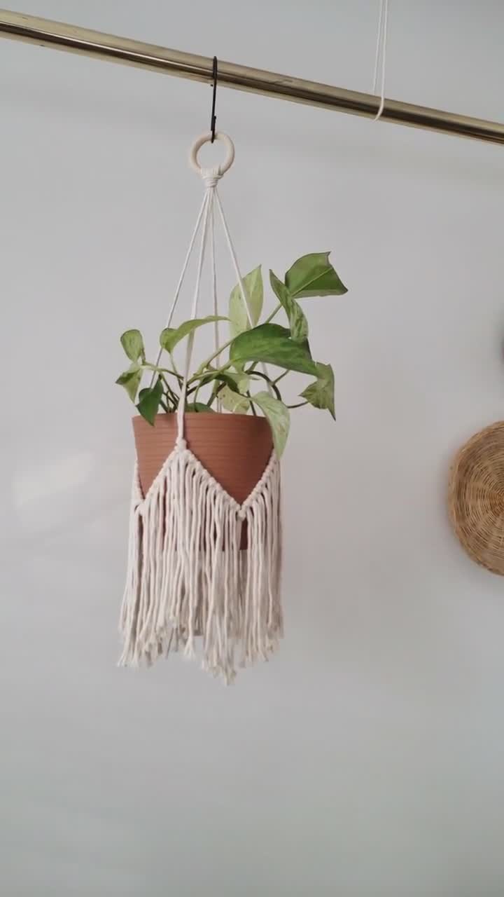 APPENDIABITI PER VASO da fiori appeso per piante di macramè per uso