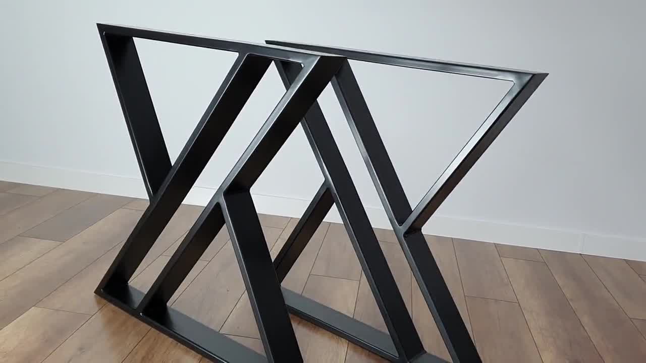  Patas de mesa de metal, patas de escritorio de metal  resistente, patas de mesa negras industriales de 28 pulgadas de altura,  patas de mesa de comedor, patas de mesa modernas 