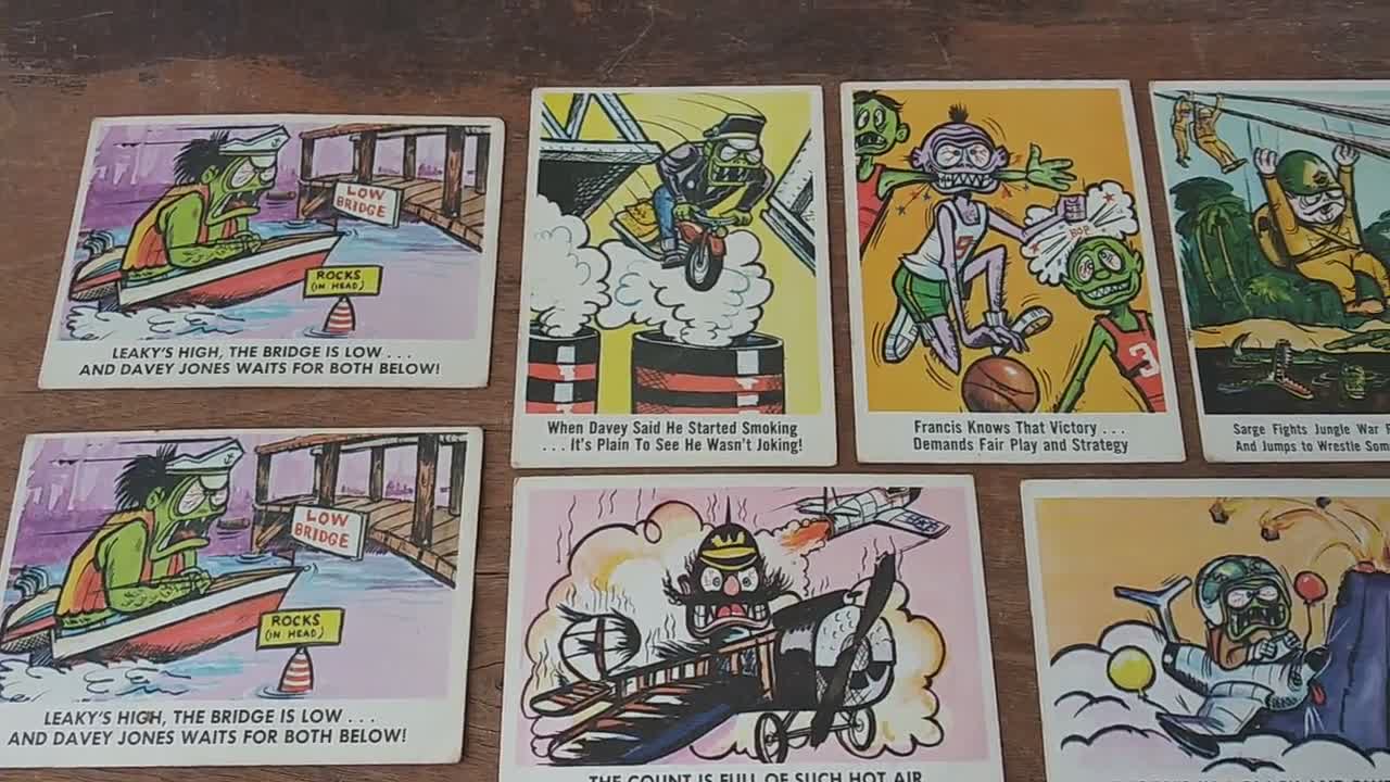 Vintage 1966 Weird-ohs Trading Card, Fleer USA, Hawk Model Co