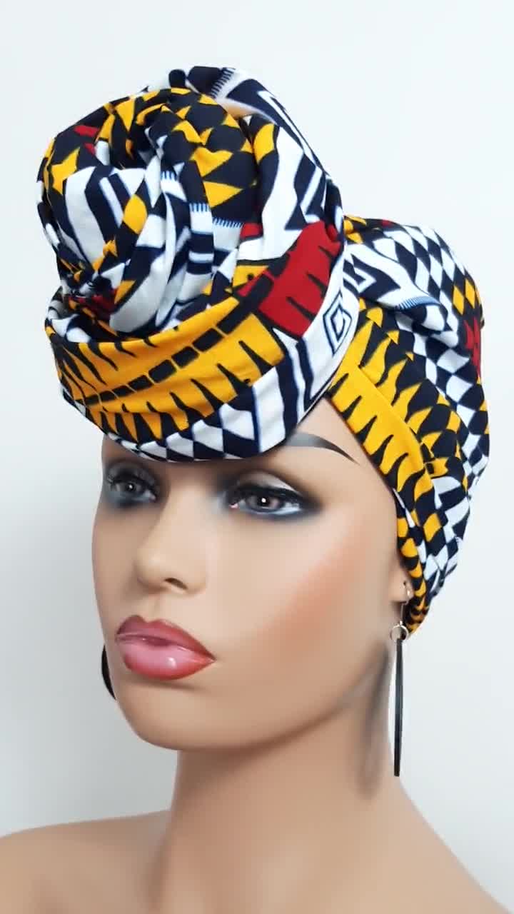 African Print Women Head Bandana Cotton With Matching Earring Balaclava  Headscarf Mujer Headband Set Hair Accessories 231221 From Bong05, $16.2