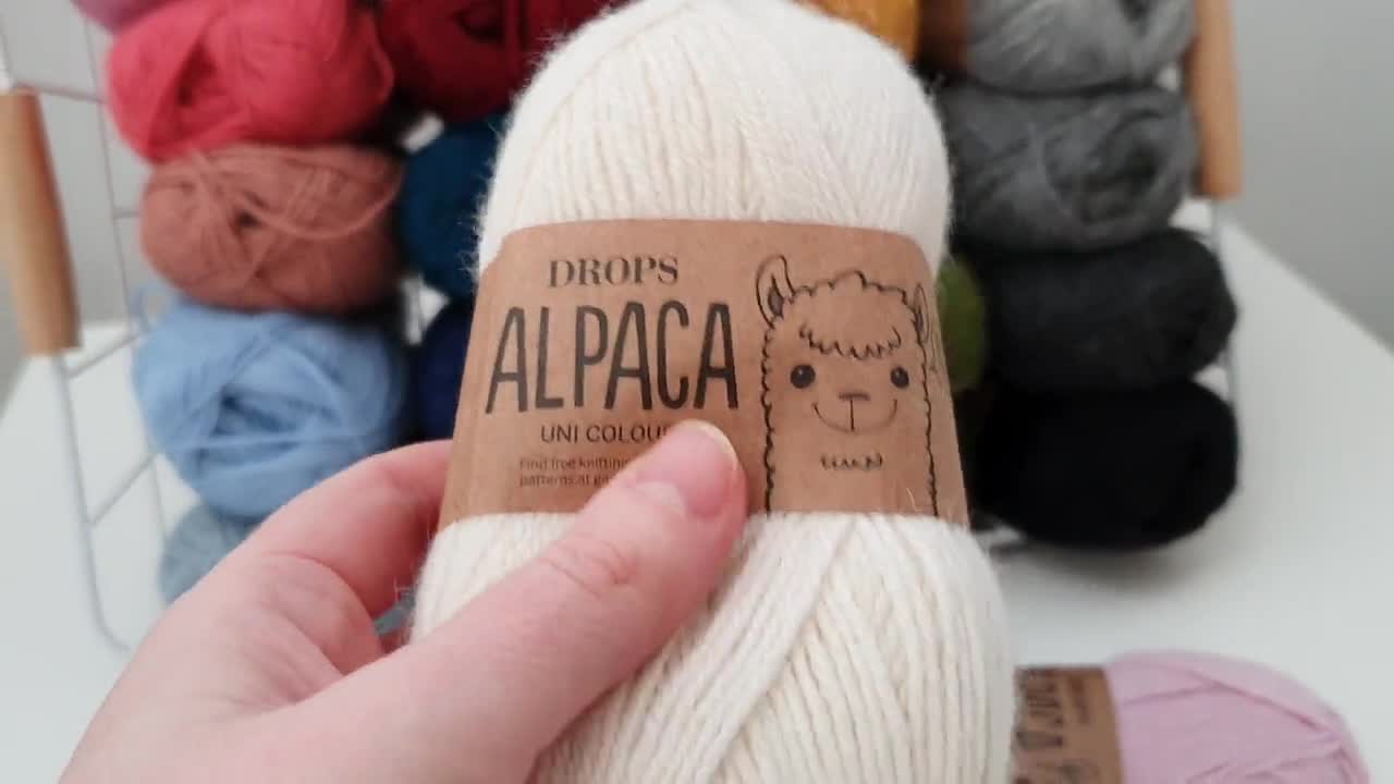 Drops Alpaca, Soft Superfine Alpaca, Natural Wool, Alpaca Wool Yarn, Drops  Design 
